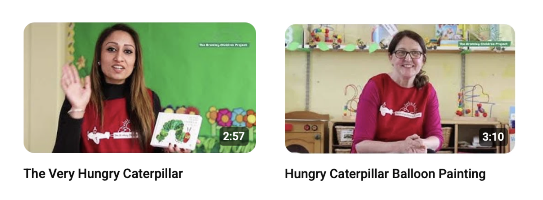 BCP YouTube video thumbnails