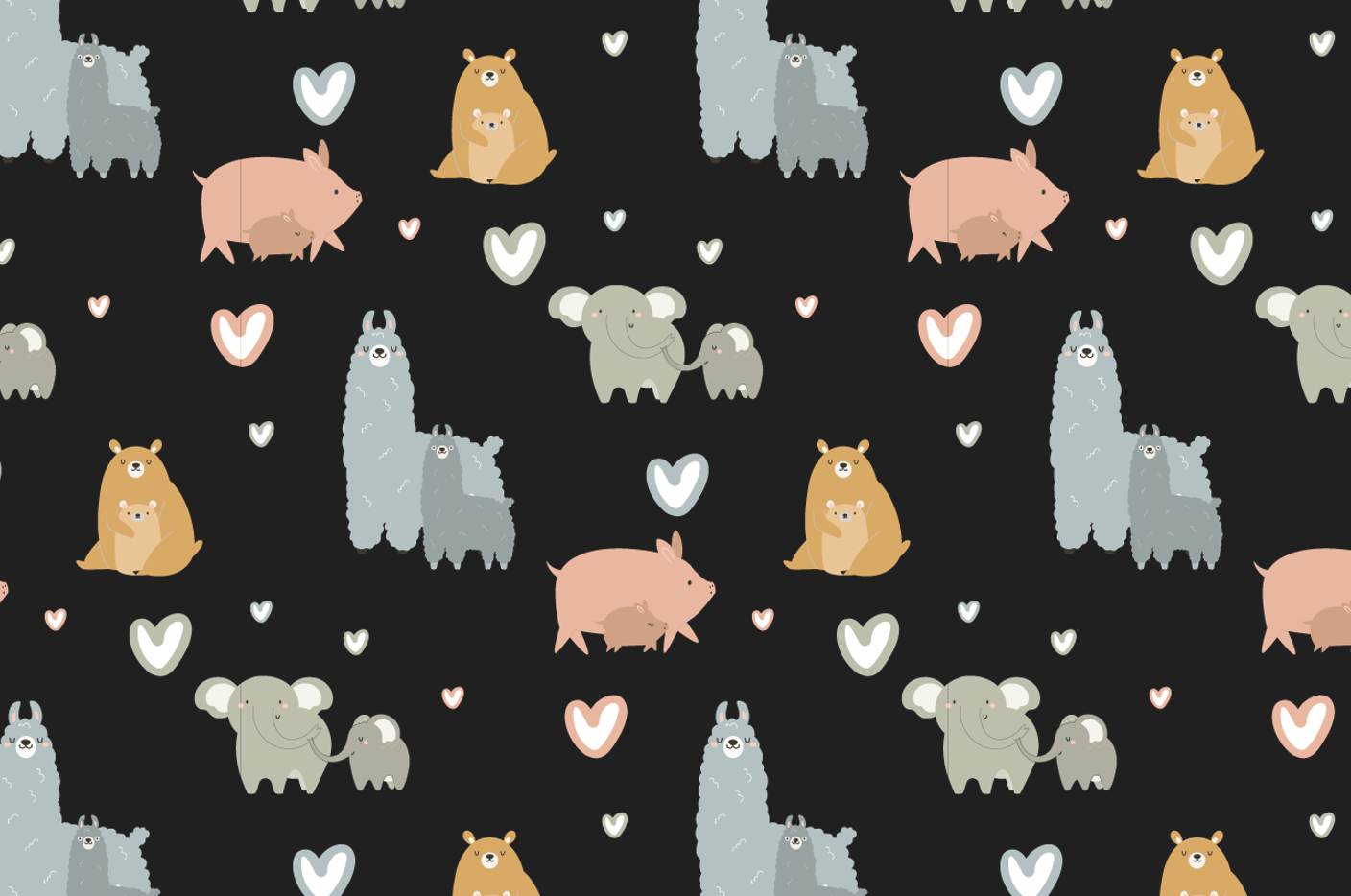 Motherherd dark brand pattern